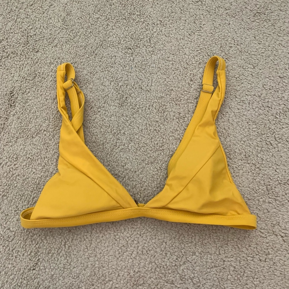 yellow bikini top